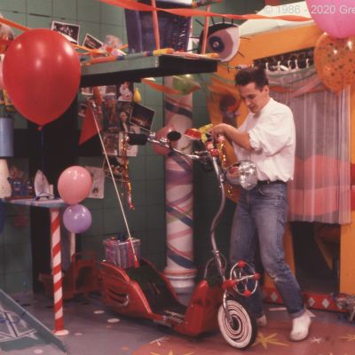 Scooter Wrangler - At the end of each episode, Pee Wee rockets out of the Playhouse on the hot rod scooter I built
